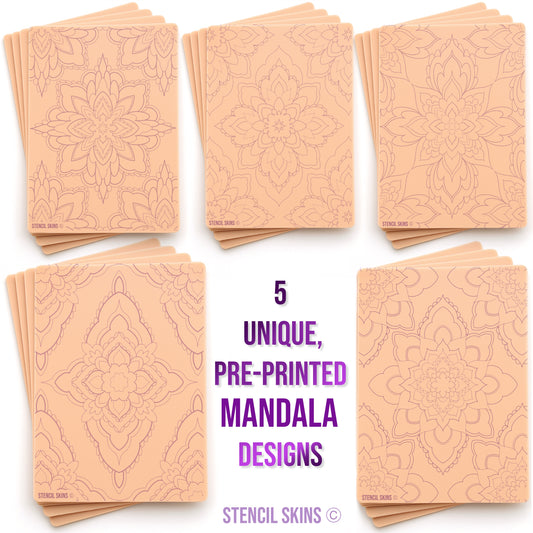 Stencil Skins® Pre-printed Mandala Designs