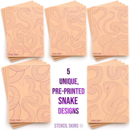 Stencil Skins® Pre-printed Snake Designs