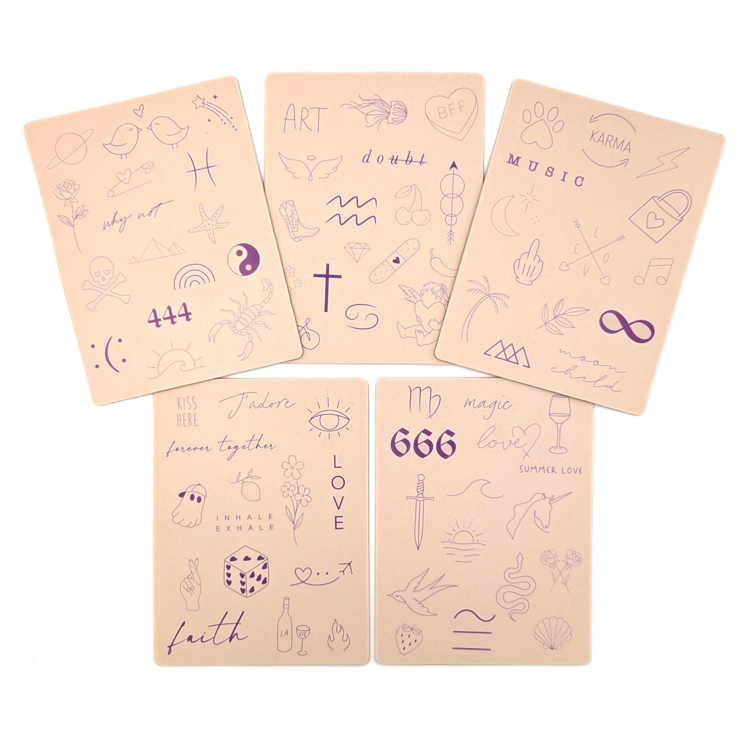 Stencil Skins® Pre-printed Tattoo Practice Skins with Stencils (Fineline)