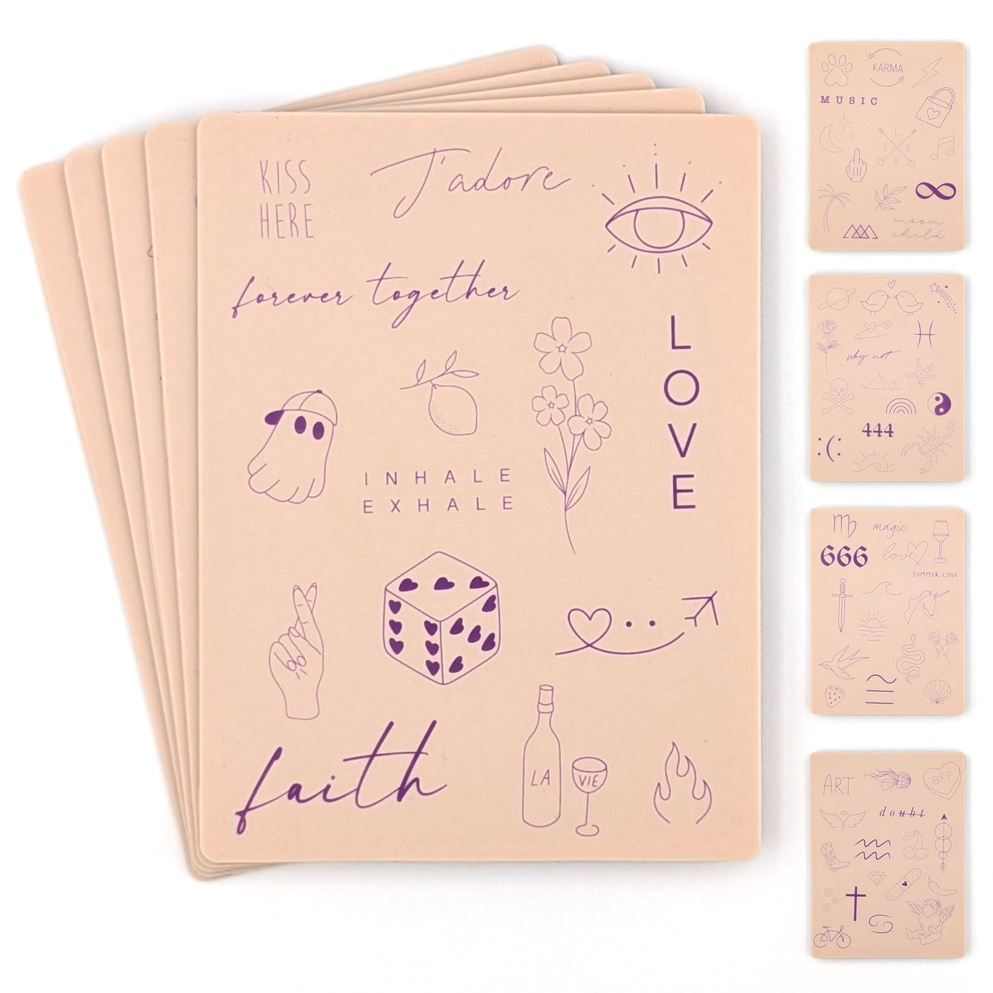 Stencil Skins® Pre-printed Tattoo Practice Skins with Stencils (Fineline)