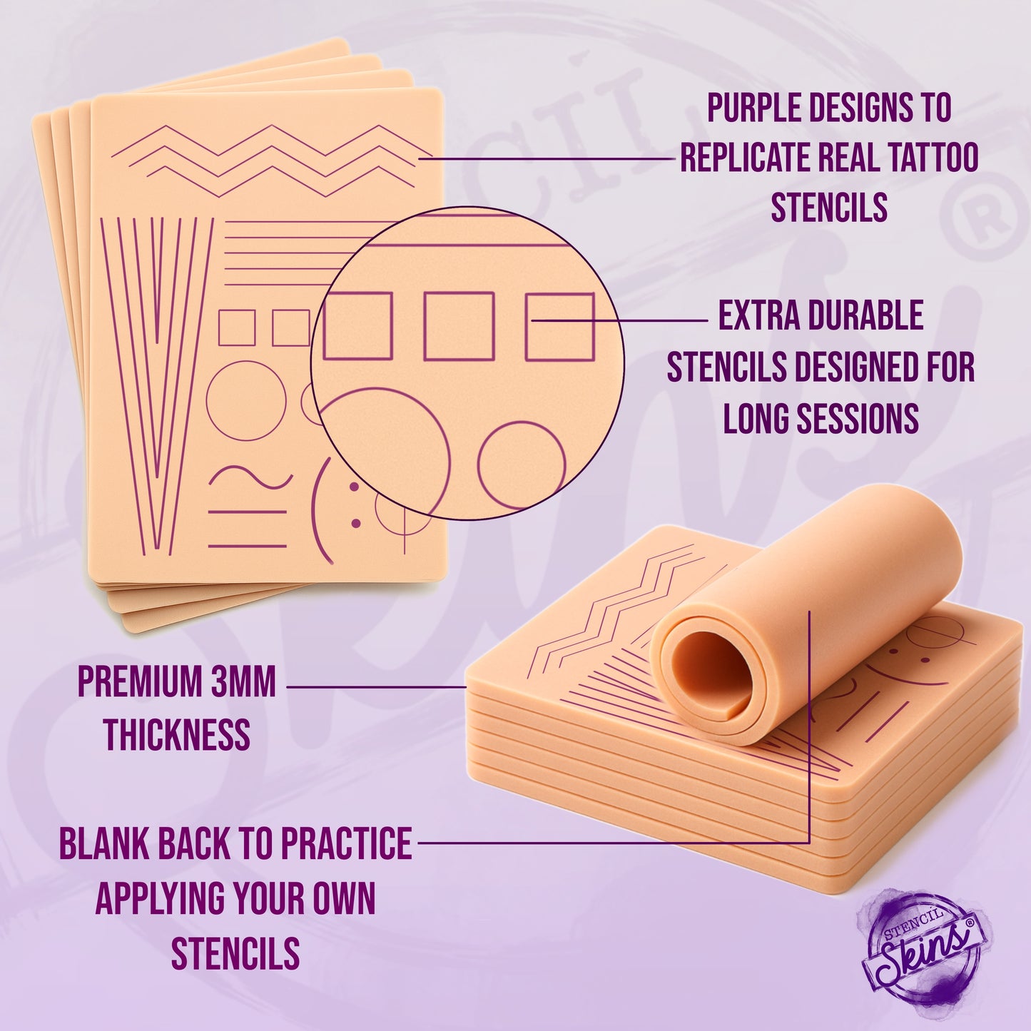 Stencil Skins® Pre-printed Apprentice Designs