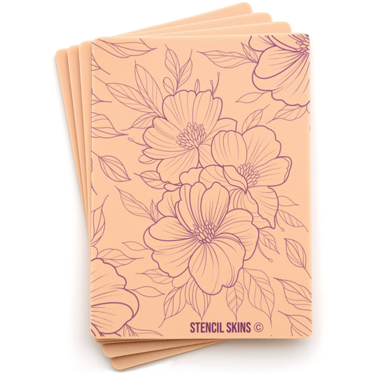 Stencil Skins® Pre-printed Floral Designs