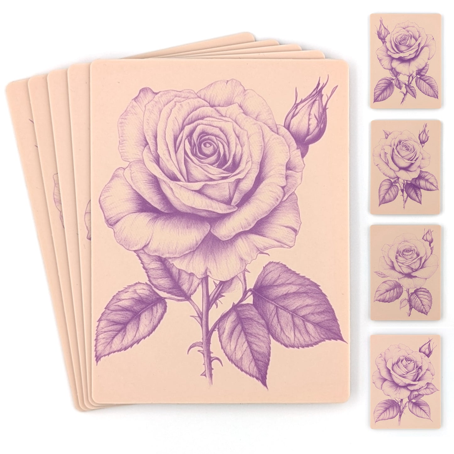 Realistic roses set
