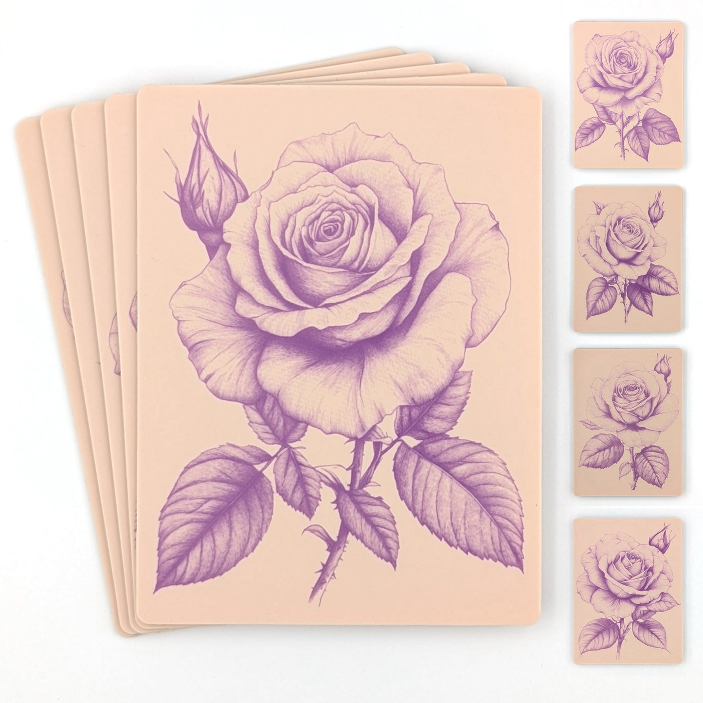 Realistic roses set