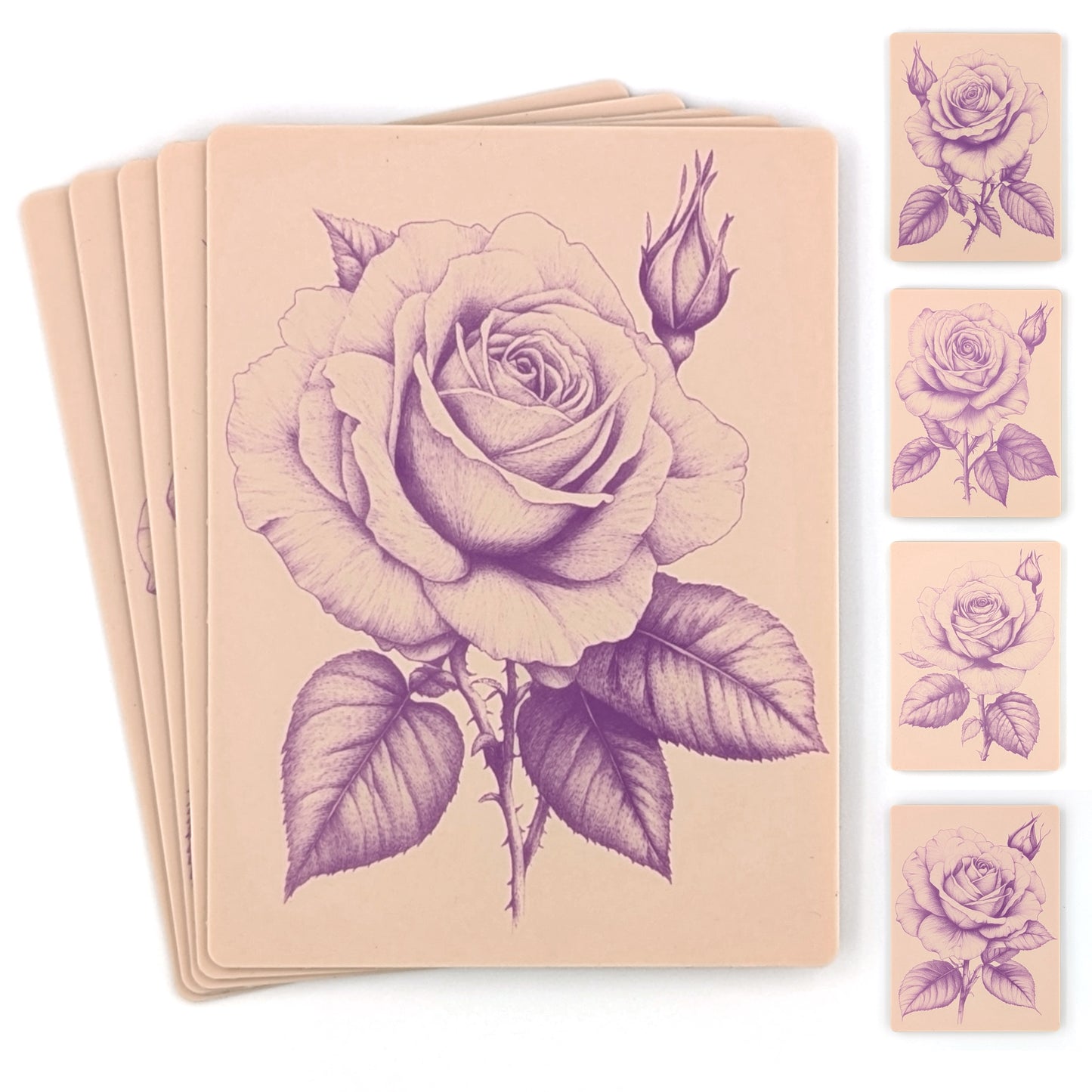 Realistic roses set