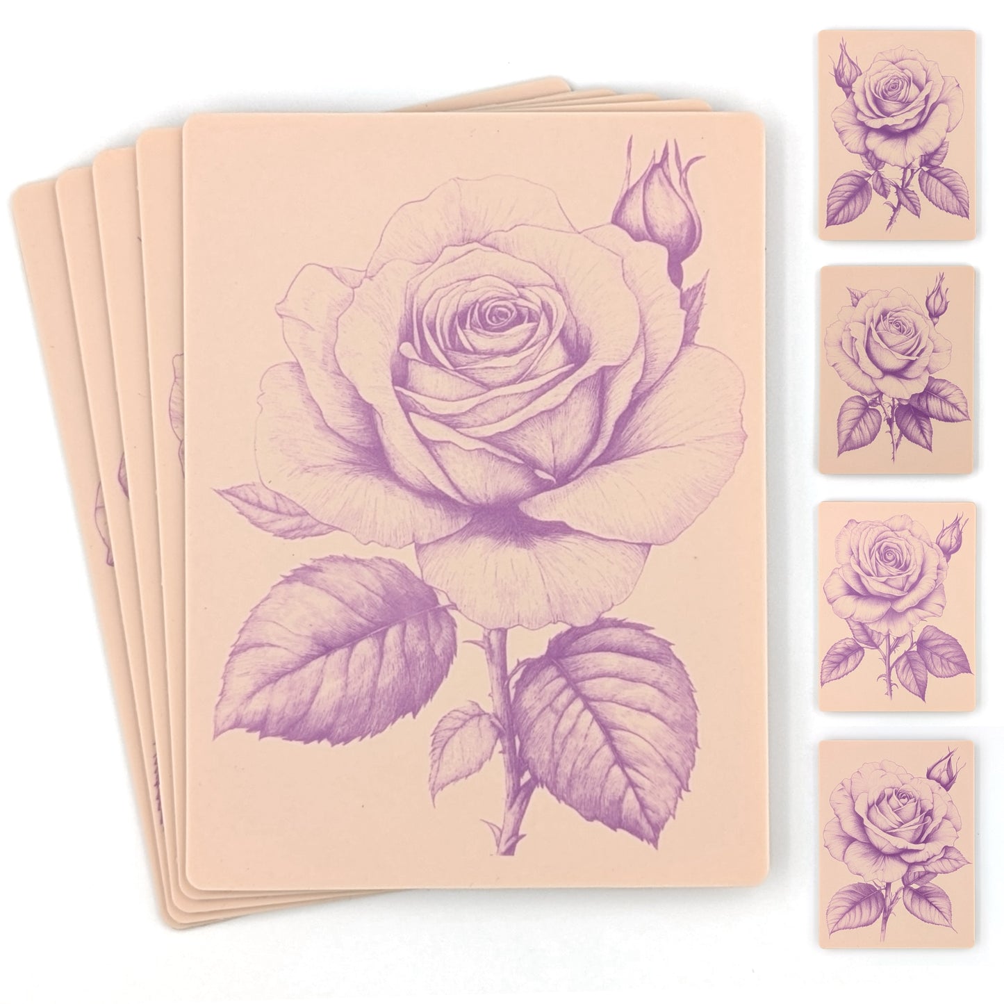Realistic roses set