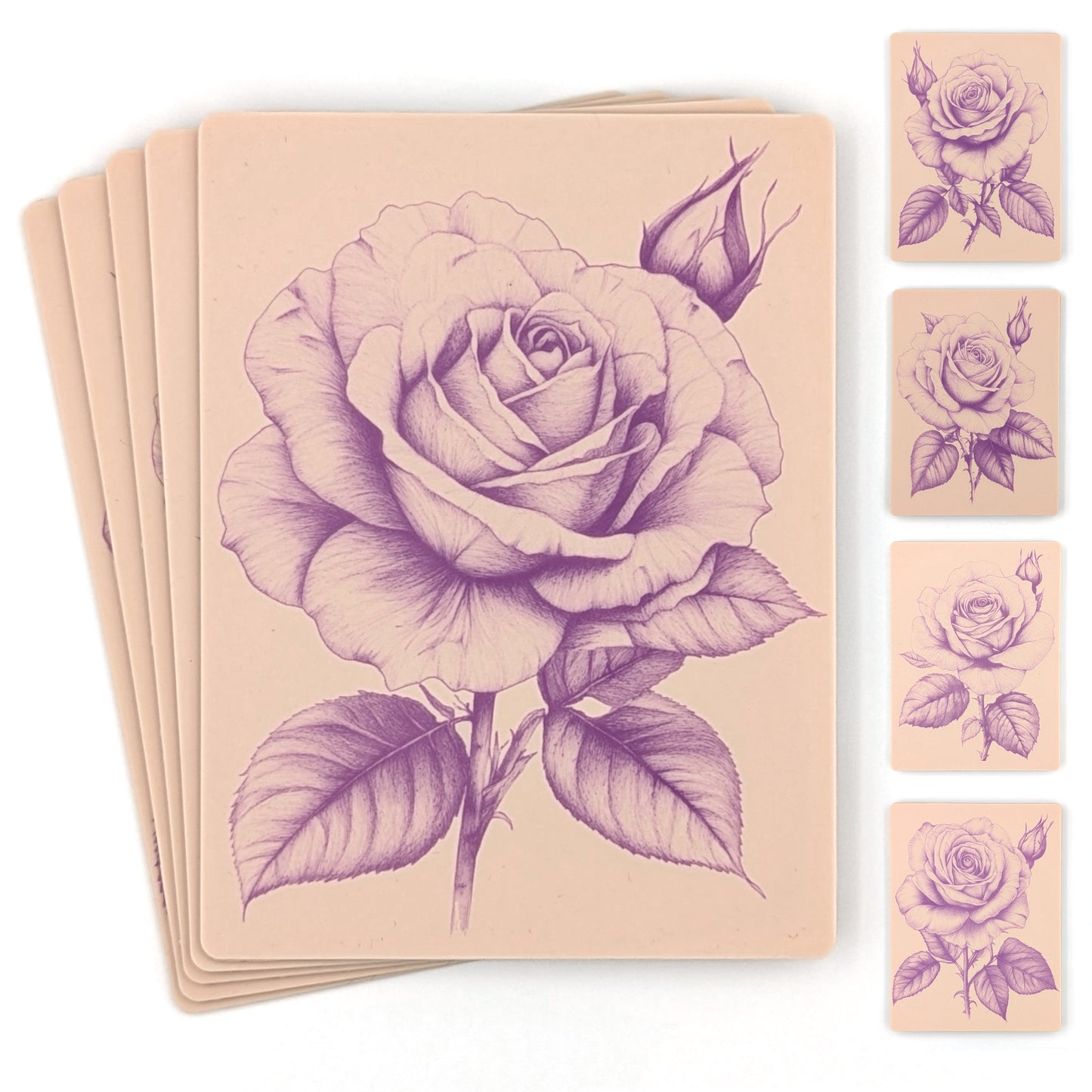 Realistic roses set