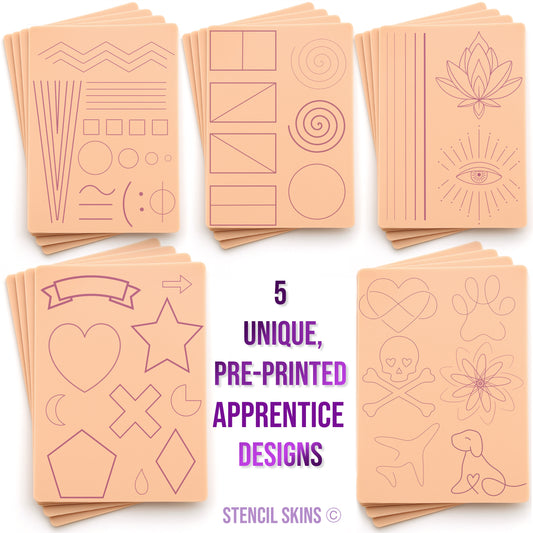 Stencil Skins® Pre-printed Apprentice Designs