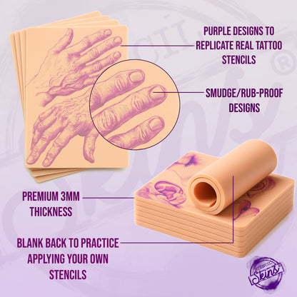 Stencil Skins® Pre-printed Portrait Designs