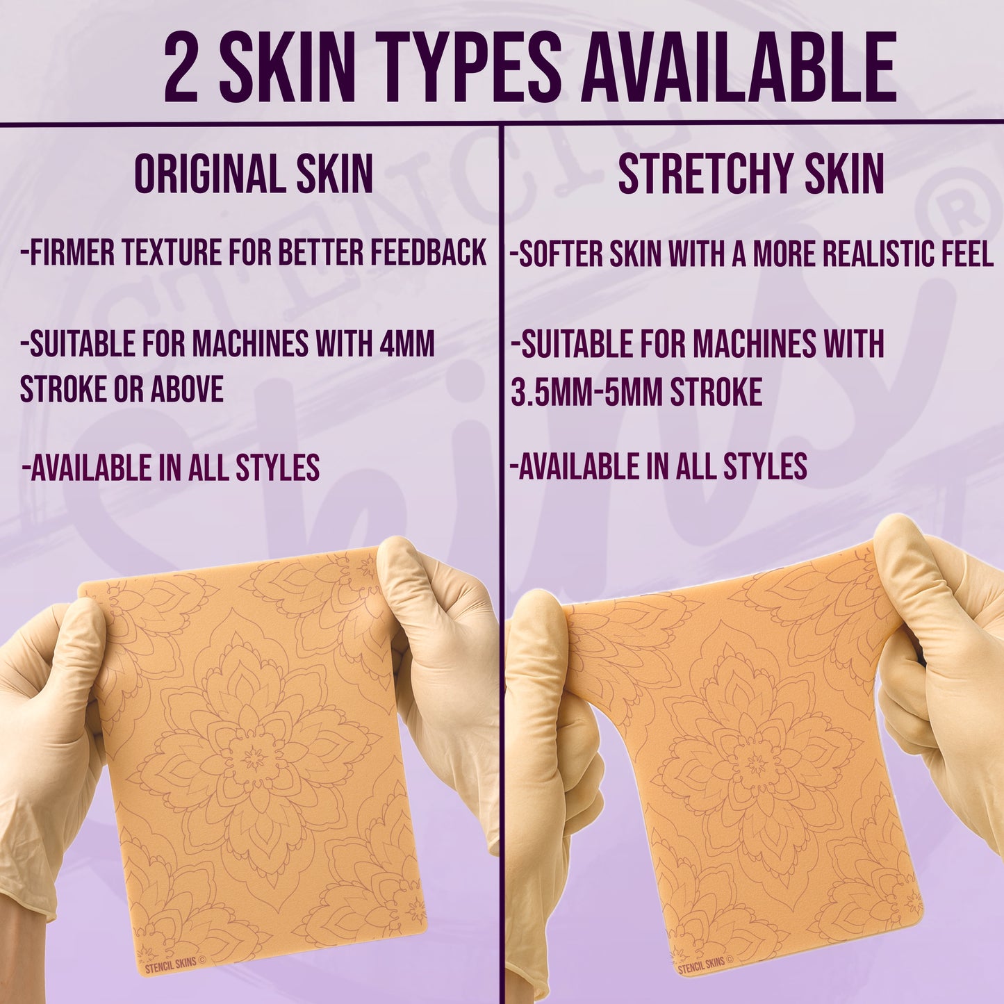 Stencil Skins® Pre-printed Mandala Designs