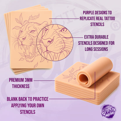 Stencil Skins® Pre-printed Neo Traditional Designs