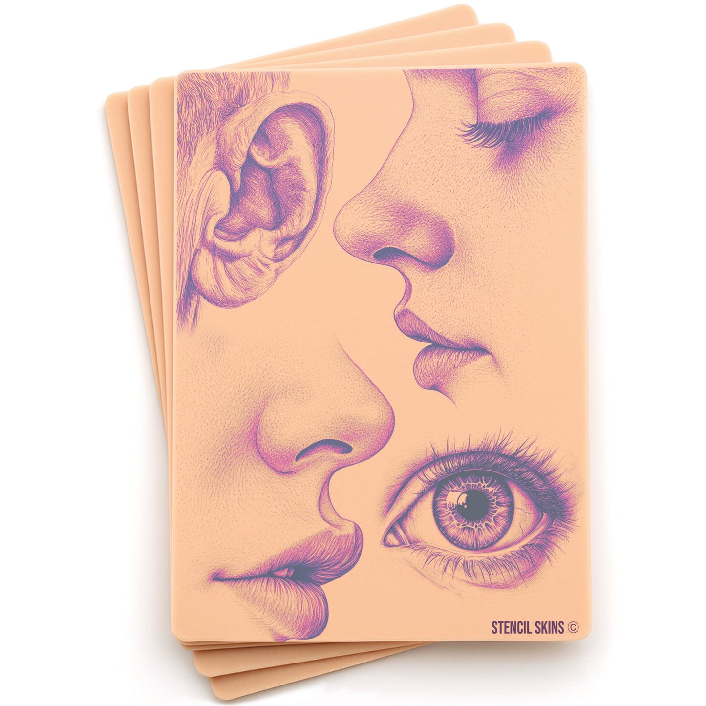 Stencil Skins® Pre-printed Portrait Designs