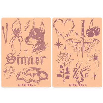 Stencil Skins® Pre-printed Patchwork Designs – Set of 2