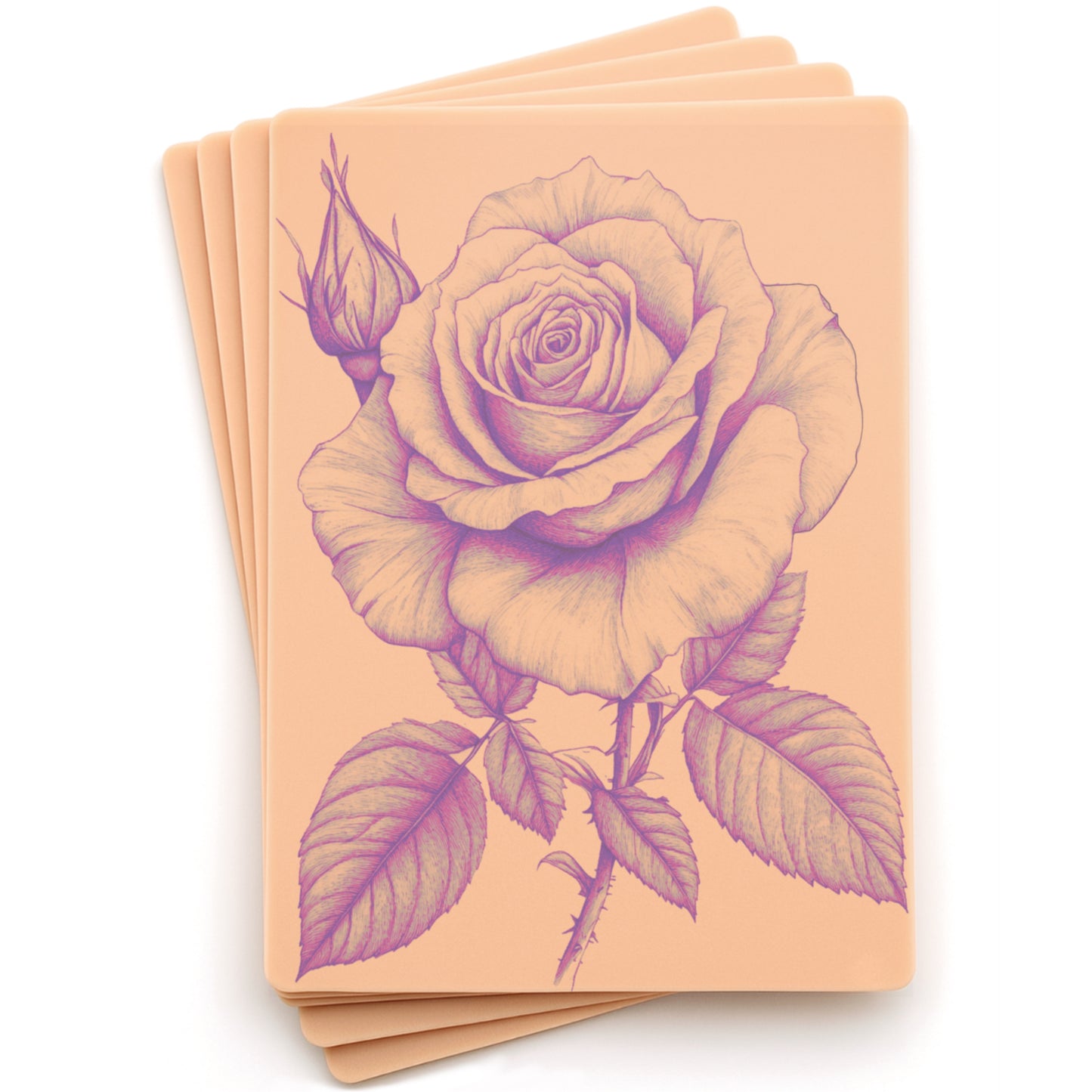 Stencil Skins® Pre-printed Realistic Rose Designs
