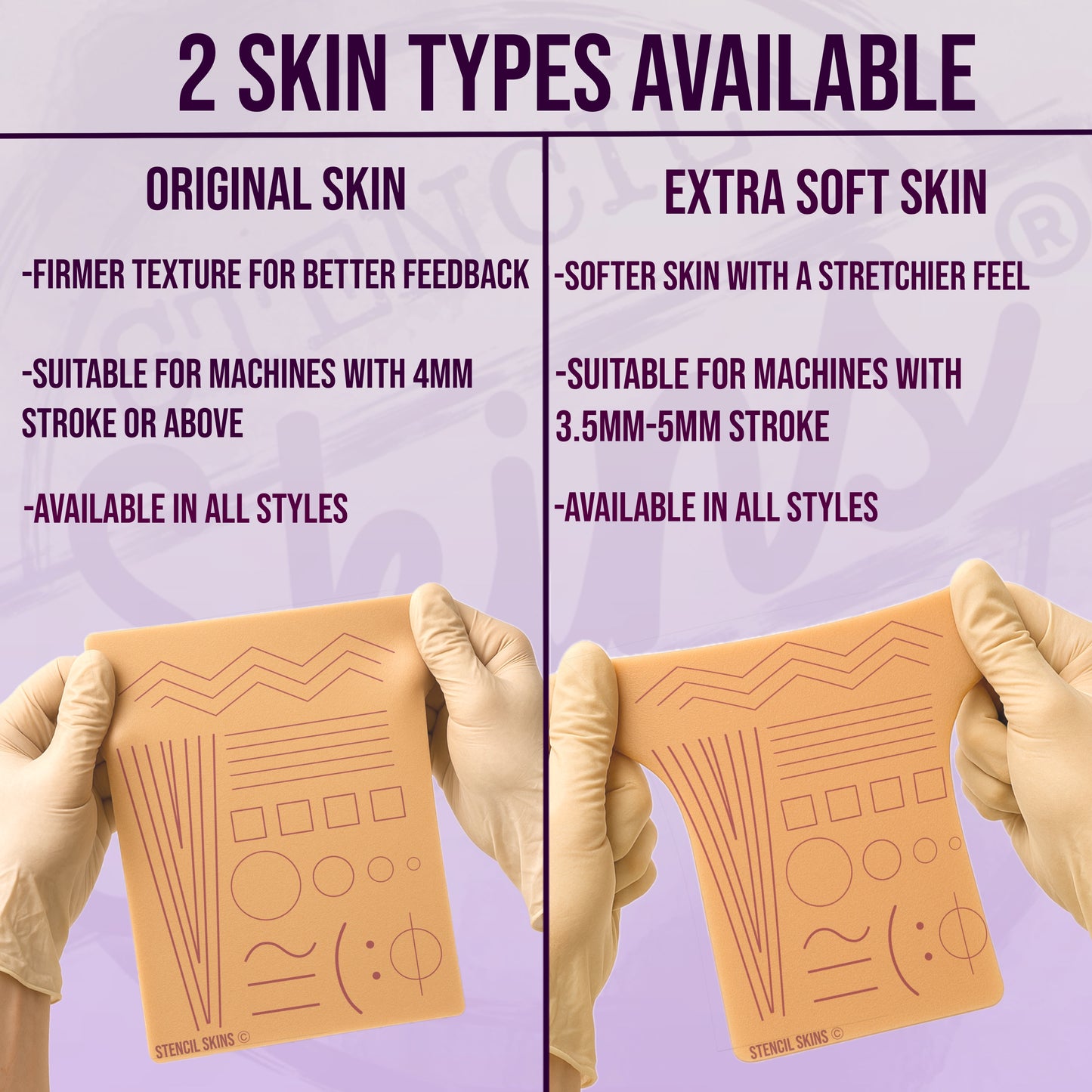 Stencil Skins® Pre-printed Apprentice Designs