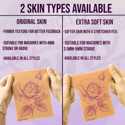 Stencil Skins® Pre-printed Realistic Rose Designs
