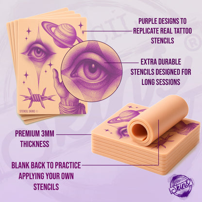Stencil Skins® Pre-printed Stipple Designs