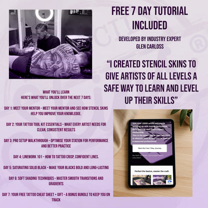 Stencil Skins® Pre-printed Patchwork Designs