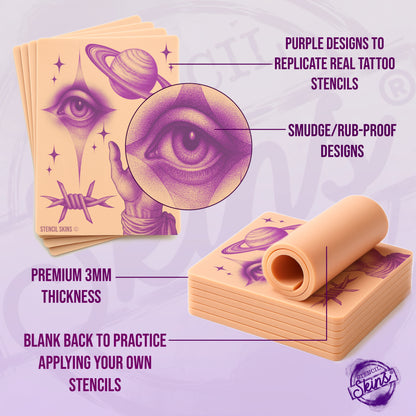 Stencil Skins® Pre-printed Stipple Designs